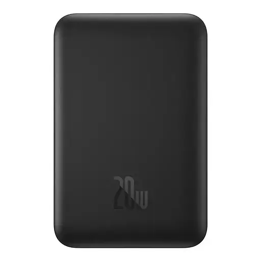 Магнітний портативний павербанк Baseus Magnetic 20 W 10000 mAh з бездротовою зарядкою для iPhone чорний - фото 2