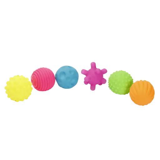 Набір іграшок для купання Lindo М'ячики, 6 шт. (1664-1) - фото 1