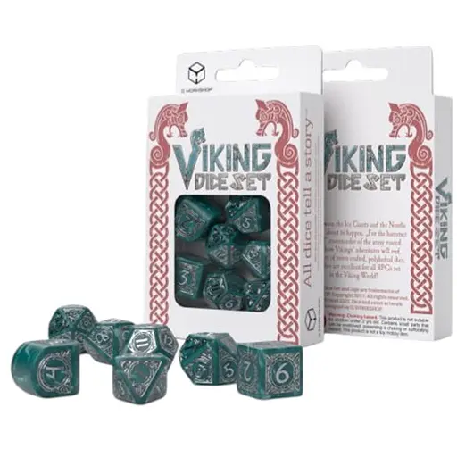 Набір кубиків Viking Modern Dice Set: Mjolnir , 7 шт. (RVIK04) - фото 1