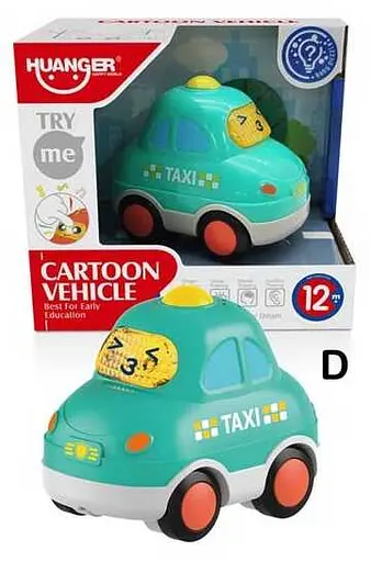 Машинка HE 0537-4 "Таксі", звук, світло, в коробці (6900048090060) - фото 3