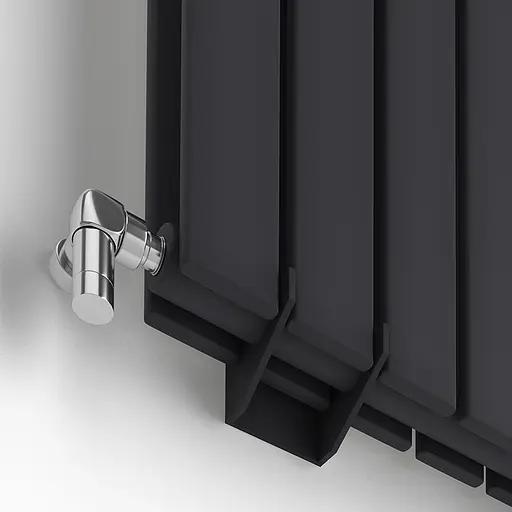 Радіатор дизайнерський Ideale Vittoria 12 4/1800/272 чорний (бокове підключення), Чорний - фото 2