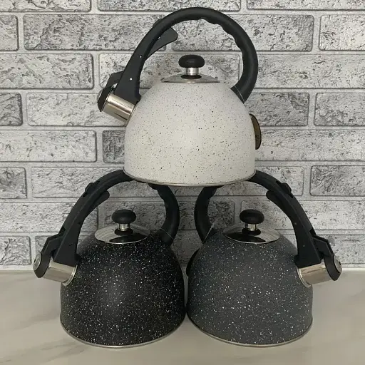 Чайник зі свистком 1.5 л мармурове покриття Edenberg EB-1973 - фото 2