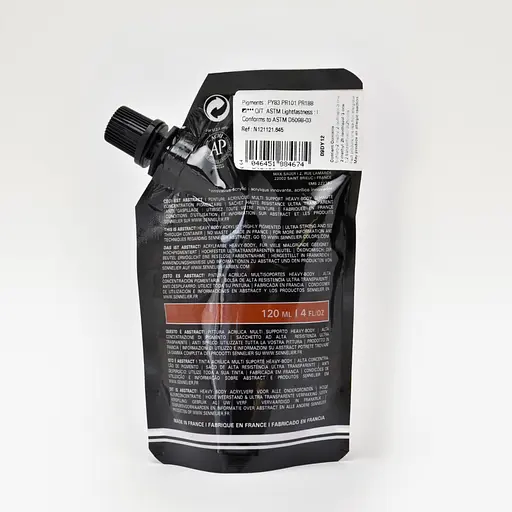 Акрилова фарба Sennelier Abstract, 120 мл, Китайський помаранчевий (Chinese orange) - фото 2