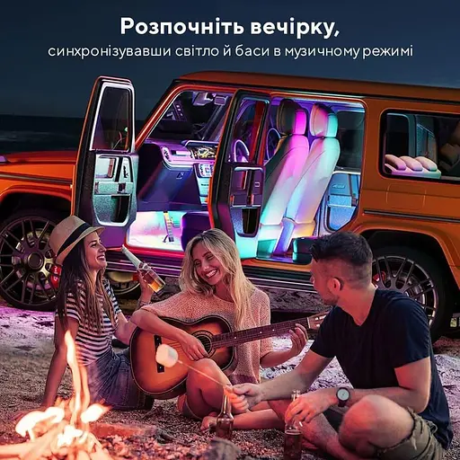 Набир розумного пидсвичування для автомобиля Govee H7090 Interior Car Lights, RGBIC, Bluetooth, чорний - фото 3