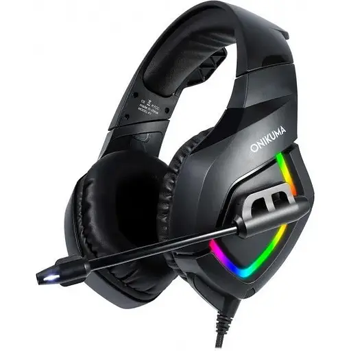 Дротові ігрові навушники Onikuma Gaming K1-B, 3.5mm, 2.2m, black