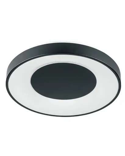 Люстра с пультом светодиодная, потолочный светильник Goldlux 326720 Witold 50 Led 1x72W 3000K-6000K 8000Lm IP44 Bk - фото 1