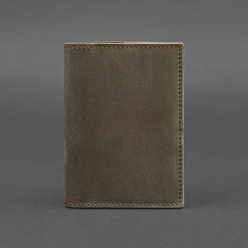 Кожаная обложка для паспорта и военного билета 1.2 темно-коричневая - фото 6