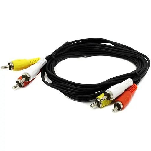 Кабель AV 3xRCA M-3xRCA M, 1.5 м