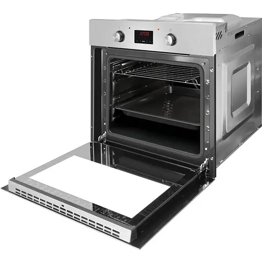 Духовка электрическая Hansa 60 см 62 л A гриль эмаль легкого очищения нержавеющая сталь - фото 7