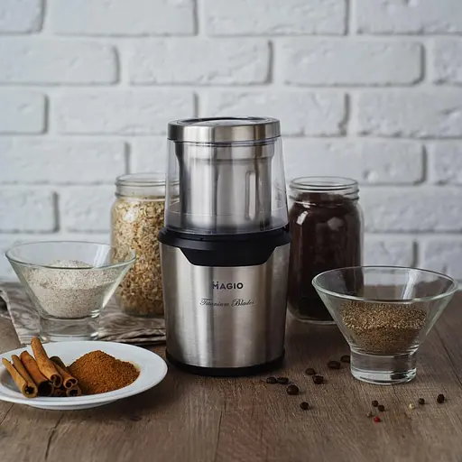 Электрическая кофемолка для дома Magio MG 207 мини кофемолки ножевые измельчитель кофейных зерен - фото 5