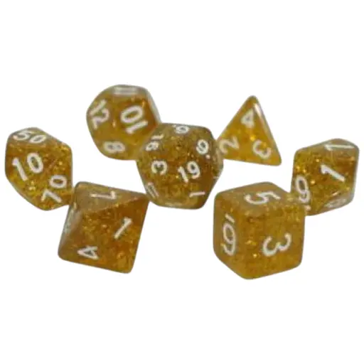 Набір кубиків Glitter 7 Dice Set - Gold , 7 шт. (g7dglit02)