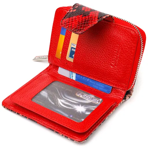 Кожаный женский кошелек Canpellini 9.5х13.2х3 см acs0025114 - фото 5