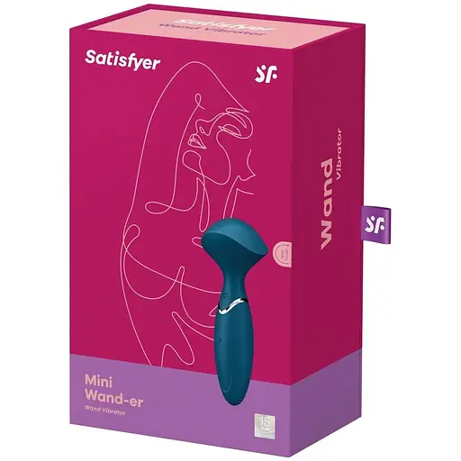 Вібромасажер Satisfyer Mini Wand-er Синій - фото 8