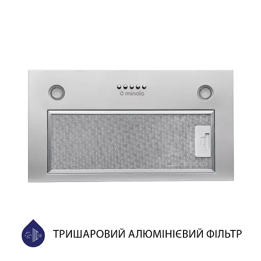 Вытяжка полновстраиваемая Minola HBI 5627 GR 1000 LED - фото 2
