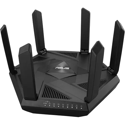 ASUS Маршрутизатор RT-AXE7800 Wi-Fi 6E 3xGE LAN 1xGE WAN 1x2.5GE LAN/WAN 1xUSB3.2 MU-MIMO OFDMA MESH gaming