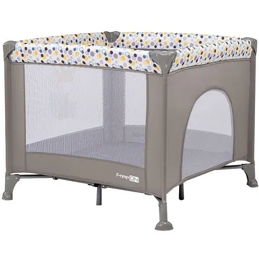 Манеж для ребенка FreeON Square Жираф, grey - фото 2