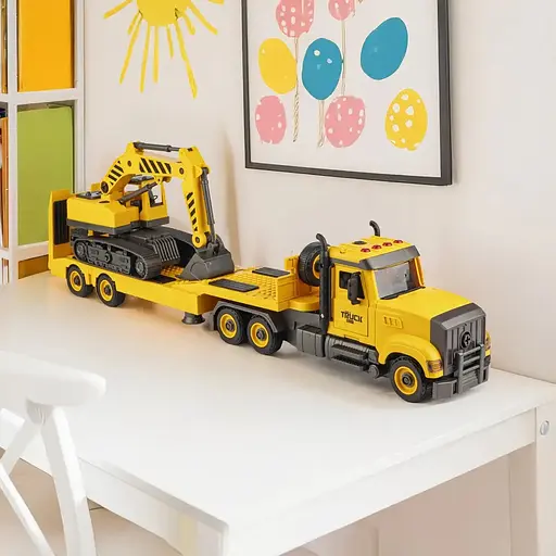 Машинка-конструктор Otamanko Автоконструктор Вантажівка тягач з екскаватором - фото 7