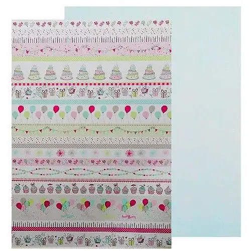 Папір з малюнком "Свято" А4(21х29,7см) двосторонній 300г/м2 Heyda