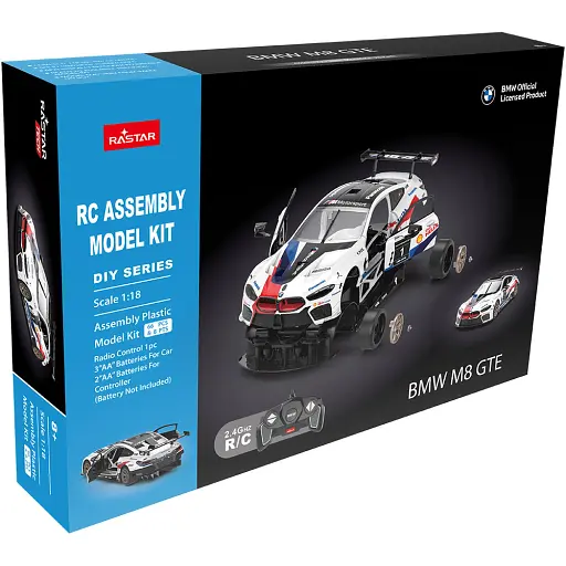 Машинка-конструктор Rastar BMW M8 GTE 1:18. Білий - фото 6