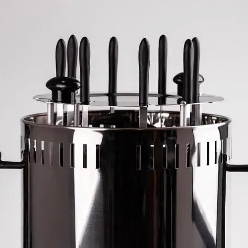 Електрошашличниця Sokany SK-6113 домашня вертикальна 8 шампурів аерогриль 1500 Вт - фото 2