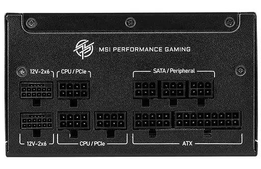 Блок живлення MSI MPG 1000W PCIE5 ATX 3.1 80+ Gold (MPG A1000GS PCIE5) - фото 3