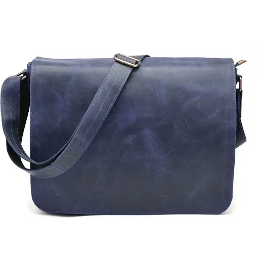 Шкіряна чоловіча сумка через плече TARWA 37х27х11 см nsa0001267 - фото 3