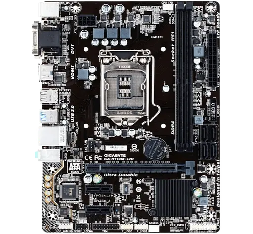 Материнская плата Gigabyte GA-H110M-S2H LGA 1151 (GA-H110M-S2H) Б/У - фото 2