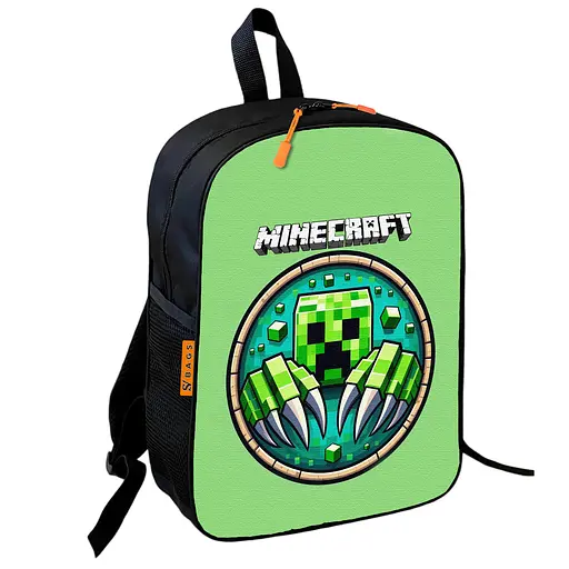 Рюкзак шкільний дитячий 36х27см Майнкрафт Кріпер «Minecraft» з принтом для хлопчика (00613)