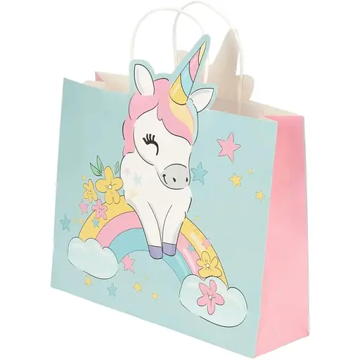 Пакет подарунковий Єдиноріг BST0827056 Різнокольоровий - фото 1