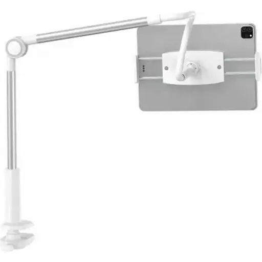 Тримач Baseus Otaku life rotary adjustment lazy holder Pro для планшетів iPad (LUZQ000012) біло сріблястий - фото 1