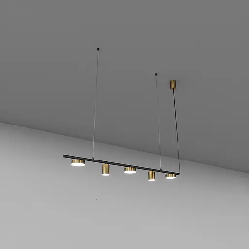 Підвіс SV0063-5 BK+GD 3000К - фото 1