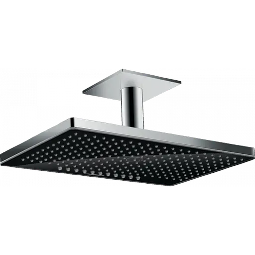 Верхний душ Hansgrohe Rainmaker Select 460 2jet с держателем черный/хром 24004600, Черный - фото 1