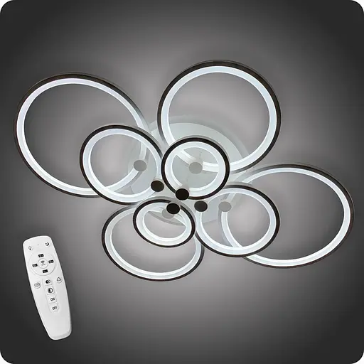 Люстра світлодіодна 517 Dlight 3color з пультом 175Вт Білий (01528) - фото 1