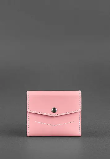 Женский кожаный кошелек 2.1 Розовый - фото 2