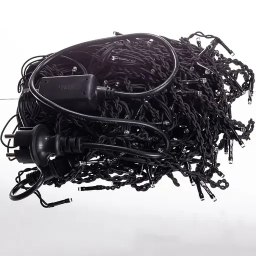 Вулична гірлянда Бахрома GarlandoPro 20 м 335 LED чорний дріт Синій 20MBBL - фото 4