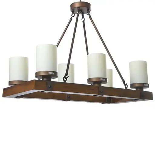 Люстра подвесная Brille кантри E27 60W BR (BL-395S/6) - фото 2