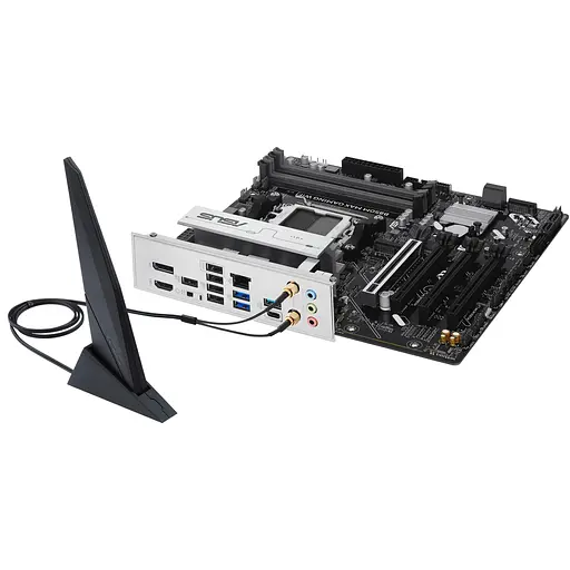 Материнська плата Asus B850M MAX Gaming WIFI sAM5 B850 4xDDR5 M.2 HDMI DP WiFi BT mATX - фото 8