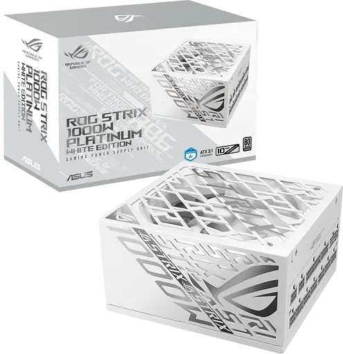 Блок живлення ASUS ROG STRIX 1000W 80+ Platinum White Edition (90YE00W4-B0NA00)
