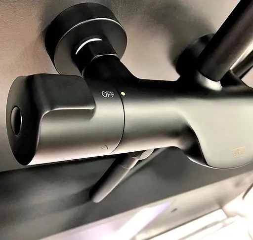 Душова система Dusel Centro Thermostatic Black (281307000), Чорний матовий - фото 8