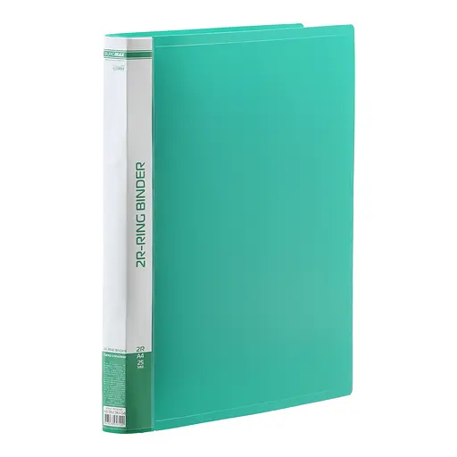 Папка пластиковая А4 с 2-мя кольцами 25мм, BM.3161-99 JOBMAX (4823078953094) Зелёный - фото 1