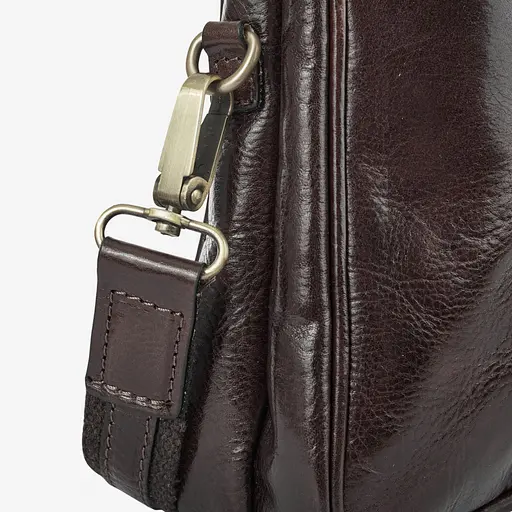 Шкіряна чоловіча сумка VIRGINIA CONTI 35х25х8 см sum0023804 - фото 5