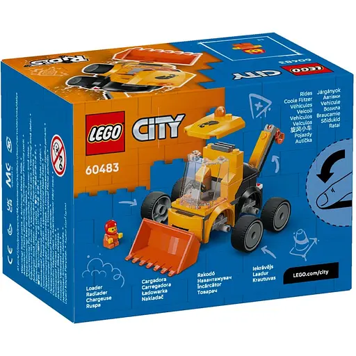 Конструктор LEGO City Автомобили Строительный погрузчик 61 деталь (60483) - фото 7