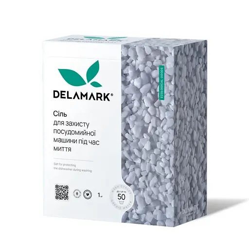 Сіль для посудомийної машини DeLaMark 1 кг - фото 1