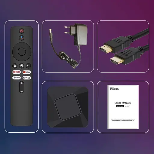 Смарт ТВ приставка Vontar RT-X3 4/64 Гб Android TV 14 Smart Box - фото 2