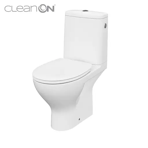 Унитаз-компакт 649 Cersanit Moduo CleanOn 010 3/5 с сиденьем duraplast Slim Soft Close K116-001 - фото 1