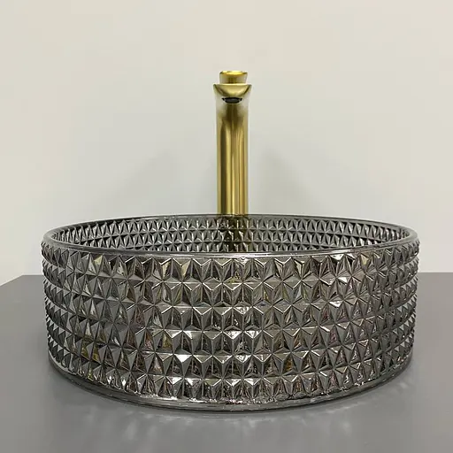 Умивальник VBI Sepino black накладний VBI-016301, Чорний матовий - фото 3