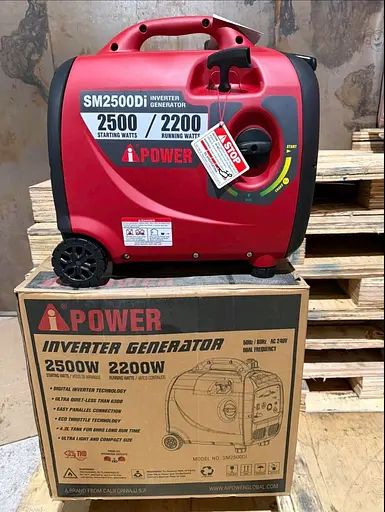 Інверторний Генератор Валіза iPOWER SM2500Di (2.2 - 2.5 кВт) з Дисплеєм, електростартером - фото 6