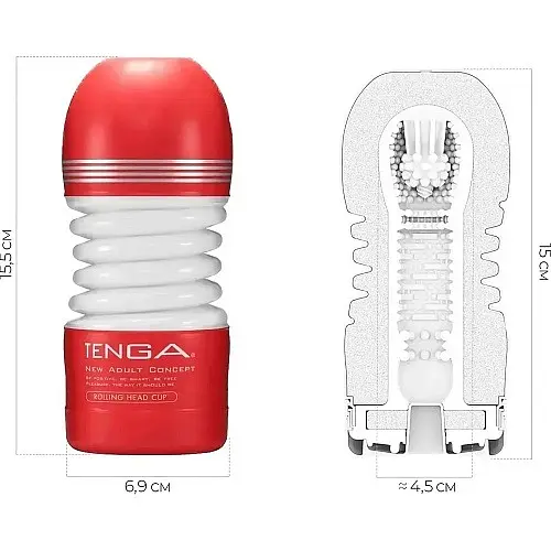 Мастурбатор Tenga Rolling Head Cup (SO4547) [149530] - фото 3