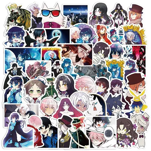 Стікерпак Мемуари Ванітаса Набір наклейок GeekLand Vanitas no Carte 50 штук - фото 2