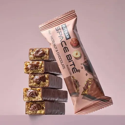 Батончик Spacefood Space Bite Nut Bar, 10*40 грам - Шоколад-фундук - фото 3